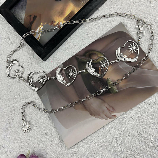 Love Metal Waist Chain Accessories For Women.