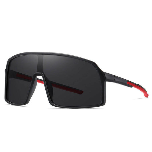 Mens Fashion Simple One Piece Large Frame Sunglasses.