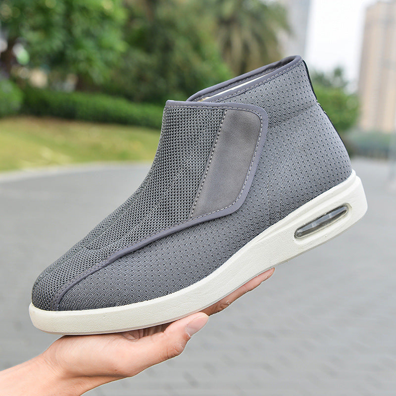 Winter shoes for the elderly with Velcro and large opening