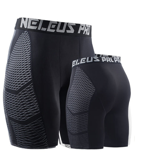 Sports Shorts Running Cycling Basketball Breathable Summer Slimming Stretch Casual Printing Quick-drying Men's Skin-tight Shorts.