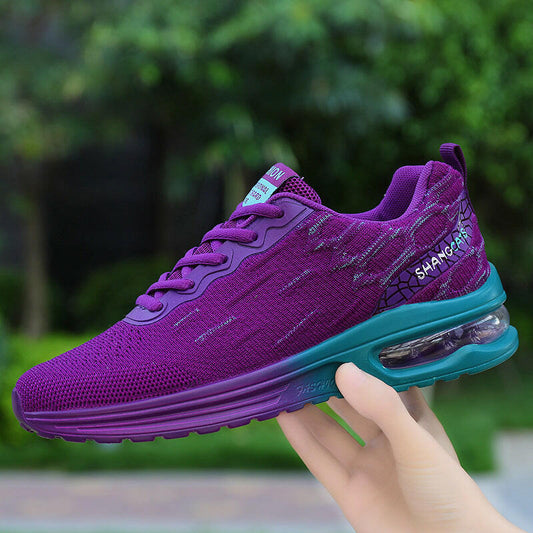 New Air Cushion Sports Large Size Women's Shoes Mesh Breathable Four Seasons Shoes Fashion Running Shoes.