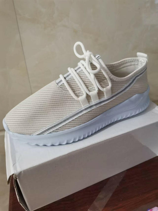 Stripe Sneakers For Women Sports Shoes.