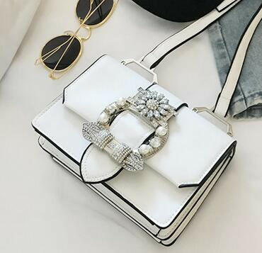 Fashion Designer Famous Bags For Women Designer Diamond Lock Bags Quality PU Leather Women Handbags Elegant Lady Shoulder Bags.