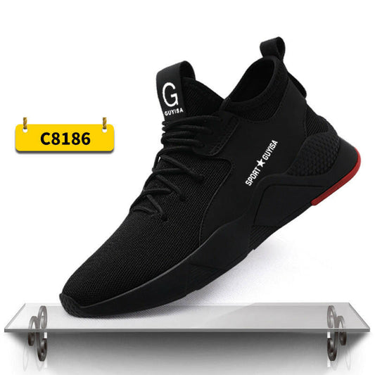 Indestructible Steel Toe Sneakers Men Women Lightweight Work Shoes Industrial Construction Shoes.