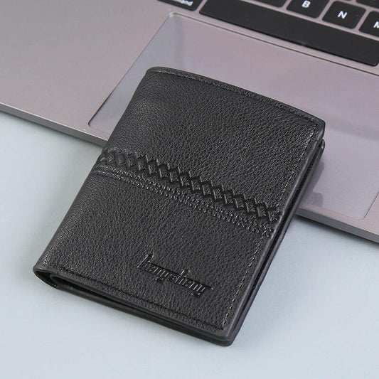 Wallet Men Short Leather Wallet Wallet Men.