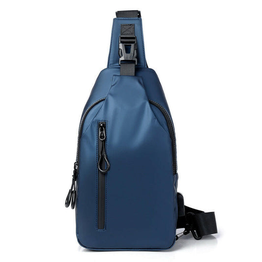 Black Sling Crossbody Backpack Shoulder Bag For Men Chest Bag.