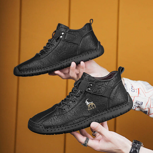 Fashion Men Sneakers Velcro Flats Shoes High Quality.