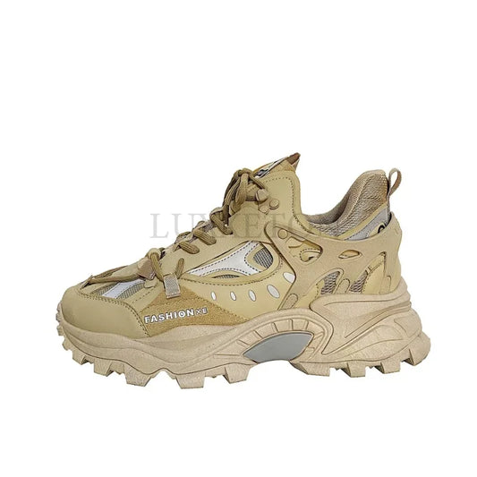 Men's sports shoes thick soled running shoes men's