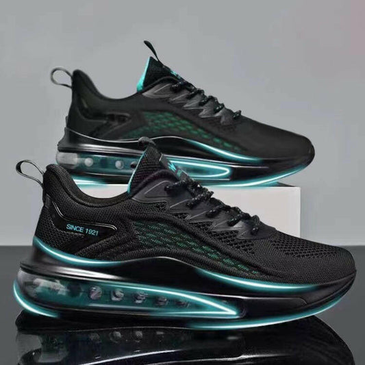 Mesh Slip On Air Cushion Shoes Men's Sport Sneakers Height Increasing Fashion Casual Shoes.