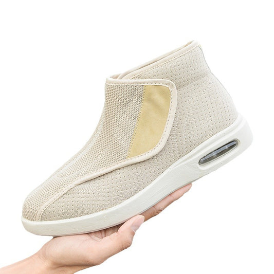 Winter shoes for the elderly with Velcro and large opening