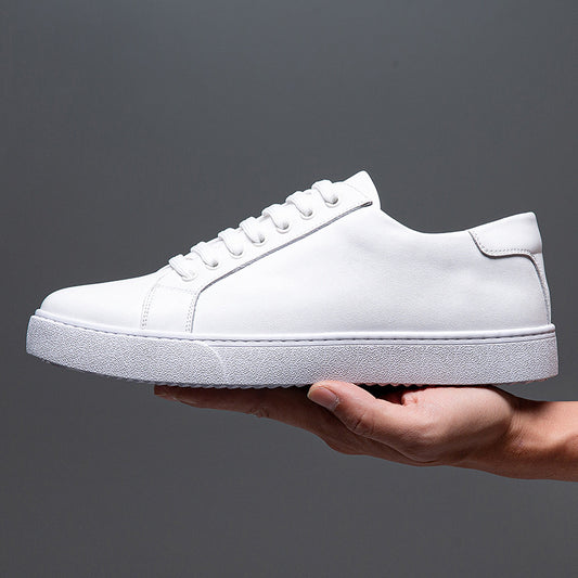 Extra Large Size Faded Retro Skate Shoes Casual White Shoes British Style Men's Shoes