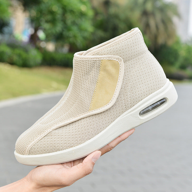 Winter shoes for the elderly with Velcro and large opening