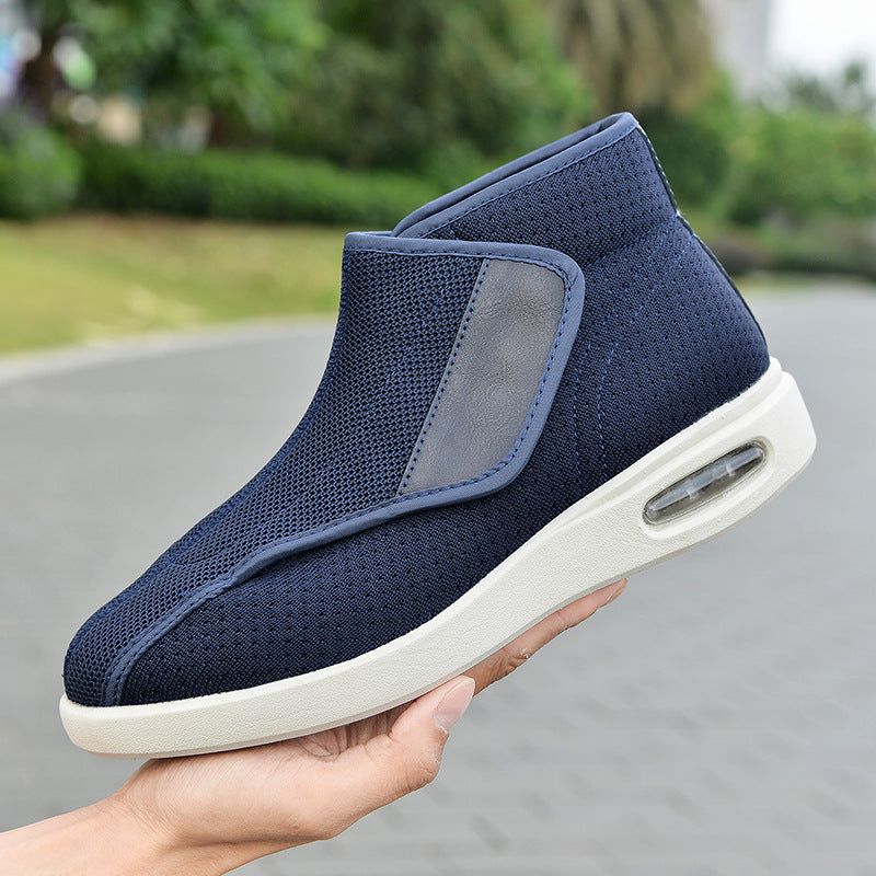 Winter shoes for the elderly with Velcro and large opening
