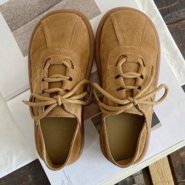 Women's Soft-soled Leather Shoes With A Comfortable Feel.