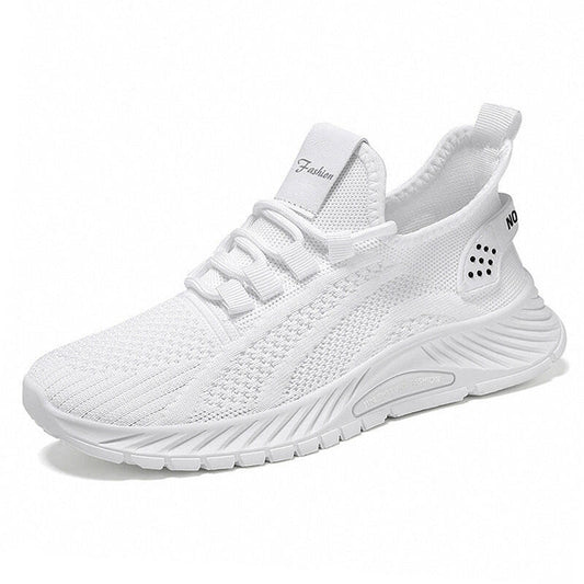 Fashion Casual Sports Shoes Women Lace Up Flat Shoes Lightweight Breathable Running Mesh Sneakers.