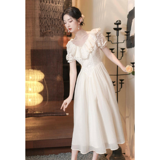 Summer Women's French Court Style Princess On The Run Dress.