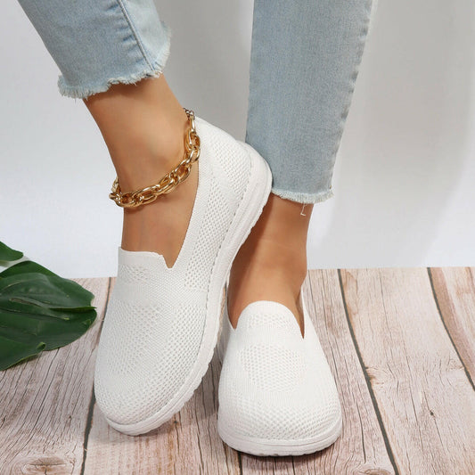 Women's Mesh Shoes Breathable Slip On Lazy Shoes Loafers.