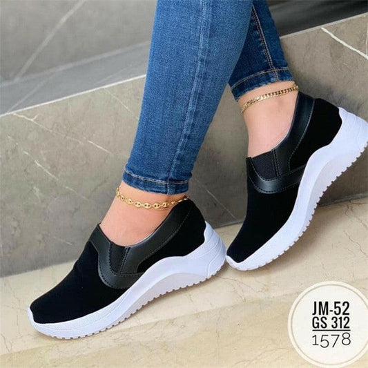Flat Sneakers Women Breathable Walking Shoes.