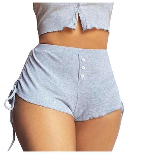 Women's Pants Printed Side Drawstring Shorts.