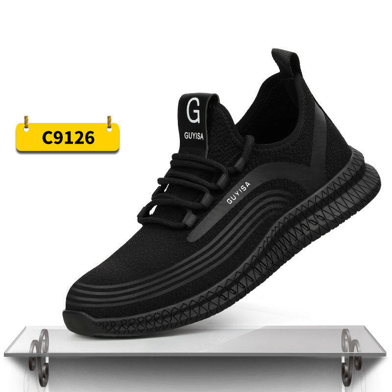 Indestructible Steel Toe Sneakers Men Women Lightweight Work Shoes Industrial Construction Shoes.