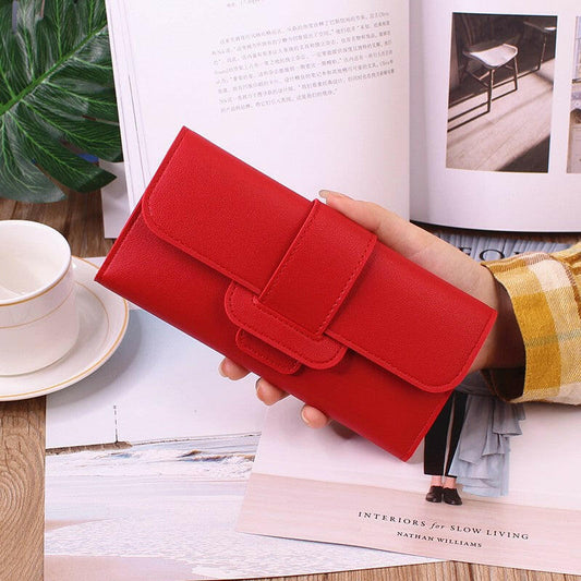 Women's Long Wallet Tri-fold Clutch Large Capacity.