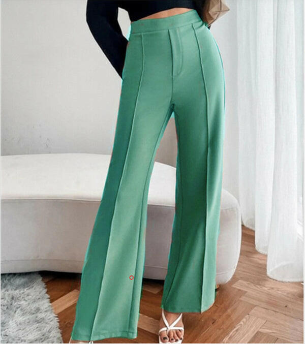 Loose Straight Pants Women High Waist Casual Trousers.