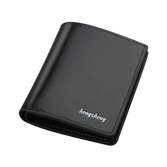 Men's Wallet Thin Wallet Men Multi-card Loose-leaf Card Bag Short Fashion Wallet.
