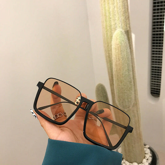 Retro Sunglasses Fashion Net Red Sunglasses Square Sunglasses.