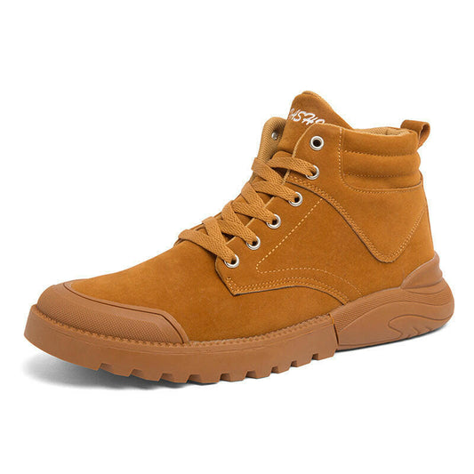 Ankle Boots Men Winter Warm Plush Shoes.
