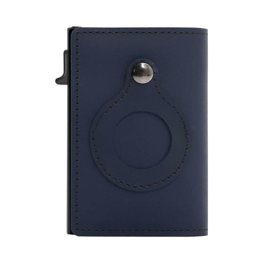 Minimalist Wallets For Men, Premium Genuine Leather Credit Card Holder For AirTag With Slim Wallet RFID Technology.