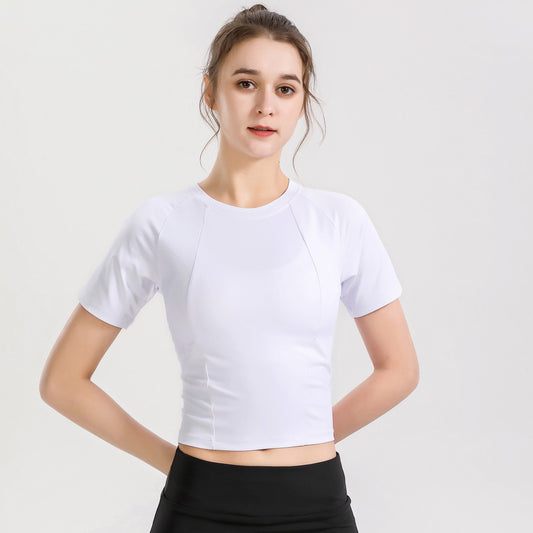 Women's Short Sleeve Thin Yoga Wear.